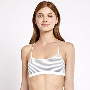 Splits59 Loren Seamless Bra Striped: Chrome Stripe